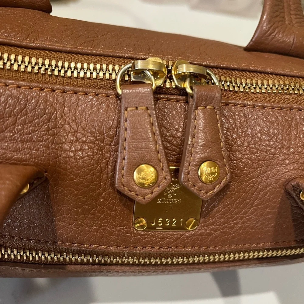 MCM TEENIE WEENIE TAN LEATHER BAG - Picture 6 of 10